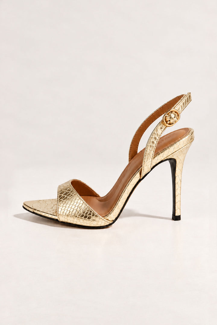 Natasha Gold Heels