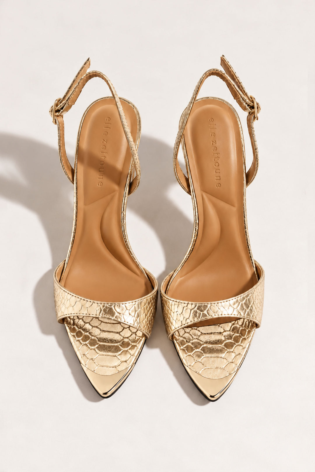 Natasha Gold Heels