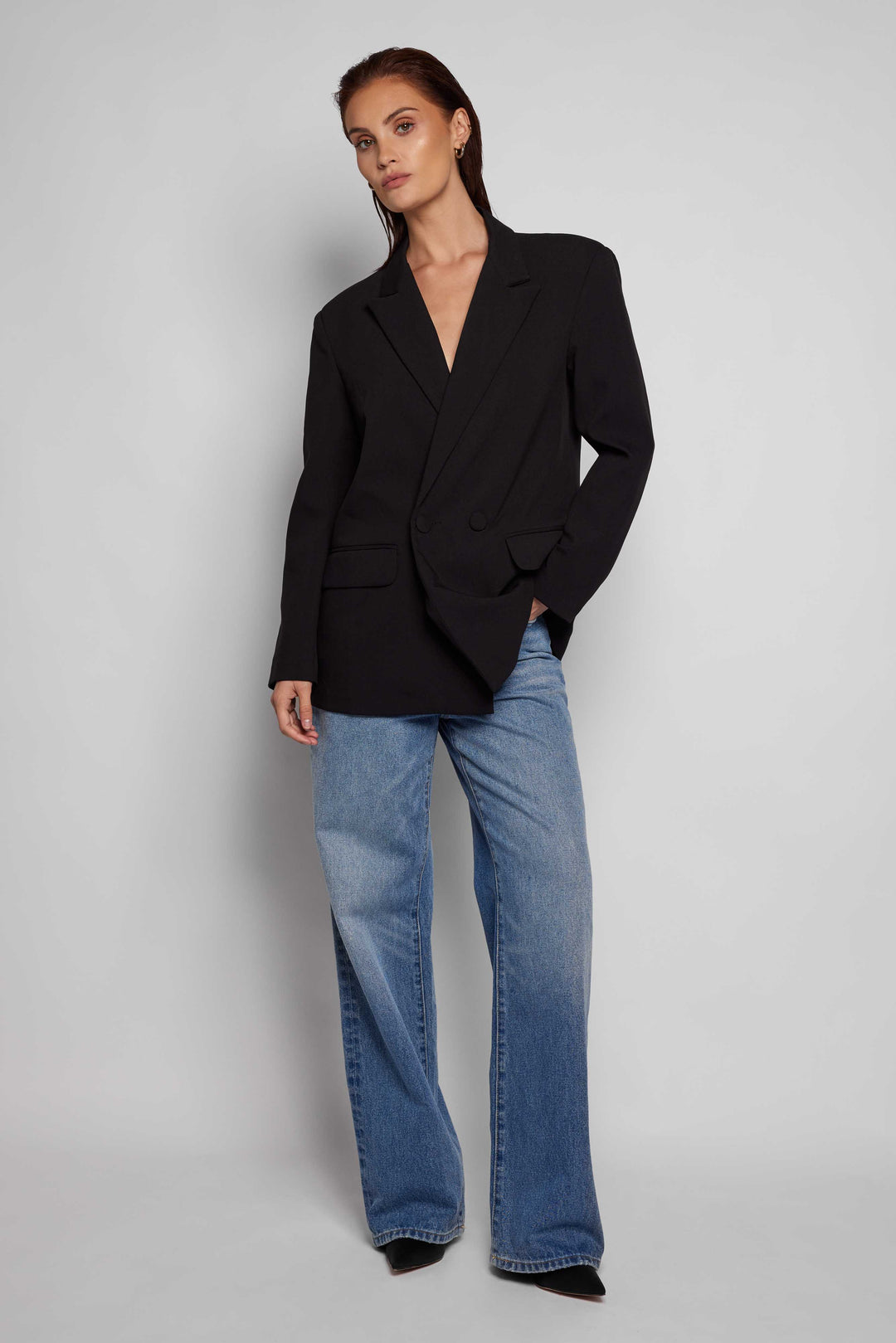 Vera Oversized Blazer Black- OUTLET