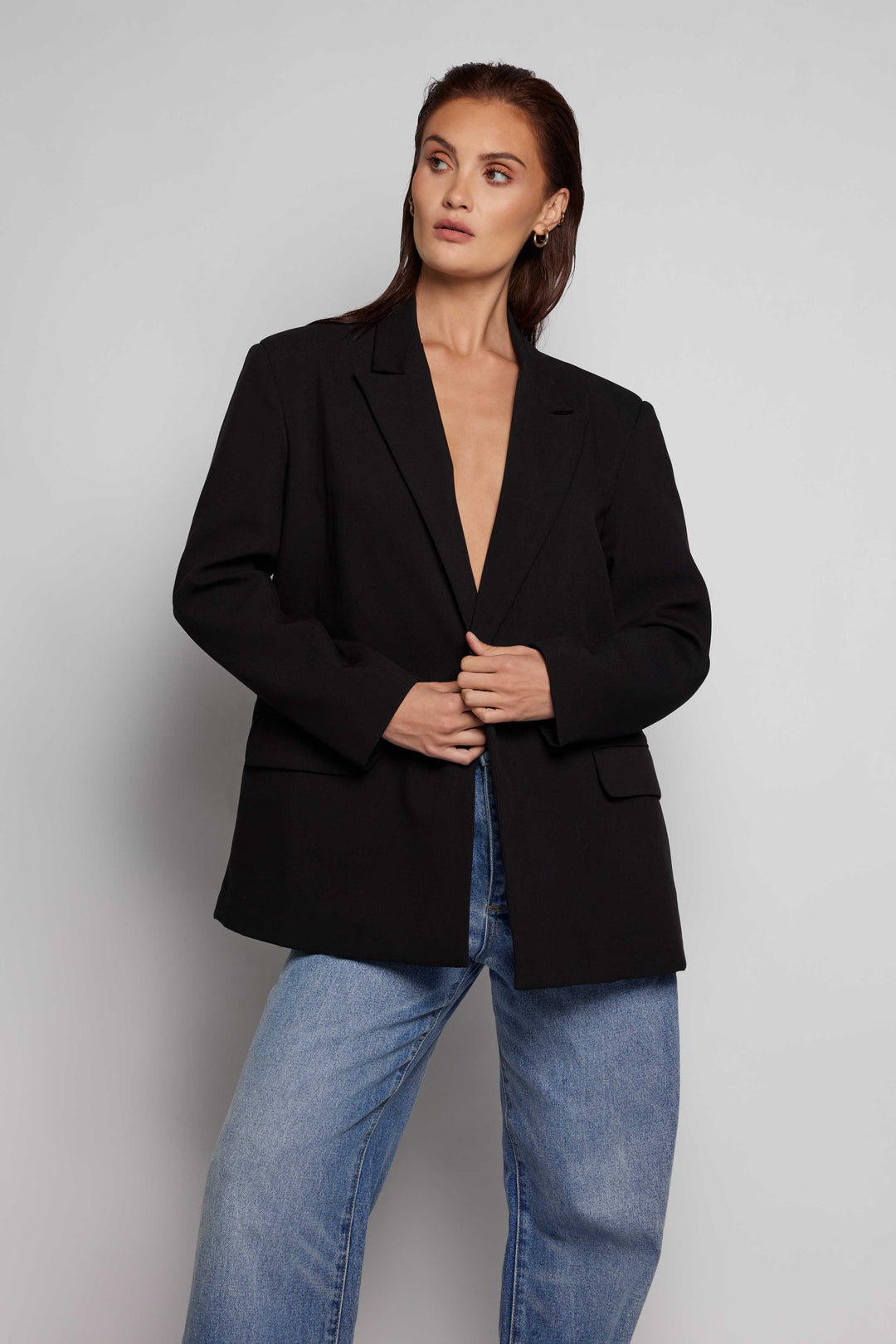 Vera Oversized Blazer Black- OUTLET