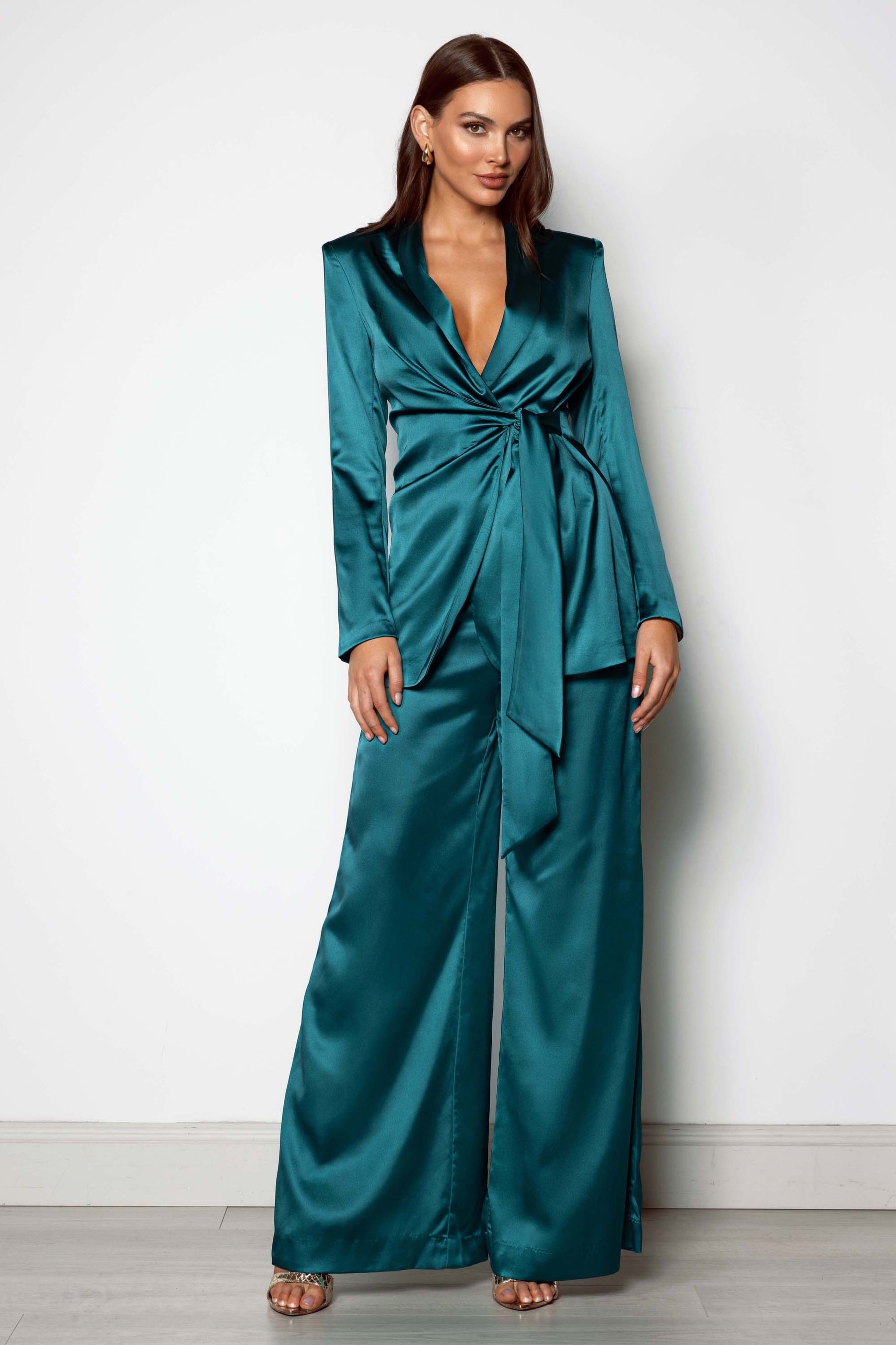 Isla Blazer Emerald Green- SALE – Elle Zeitoune