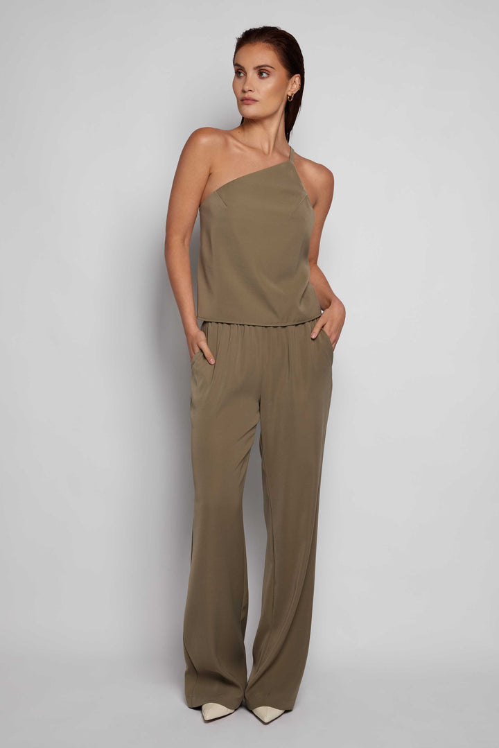 Mae Top Pant Set Khaki- OUTLET