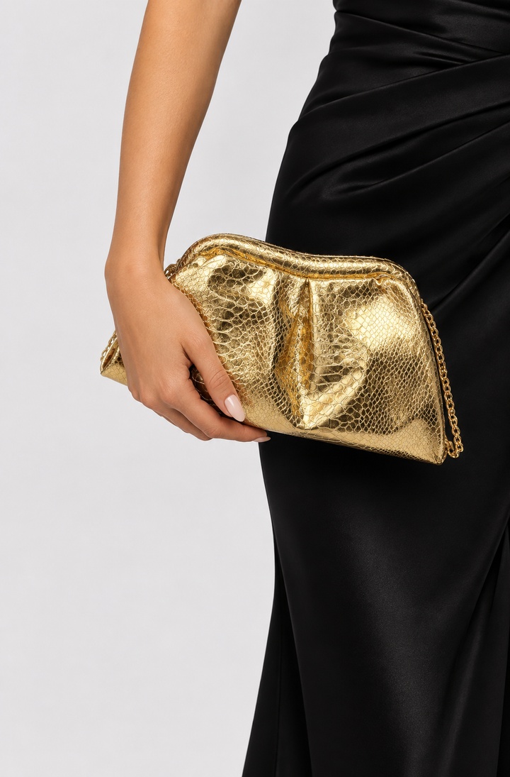 Sterling Clutch Gold