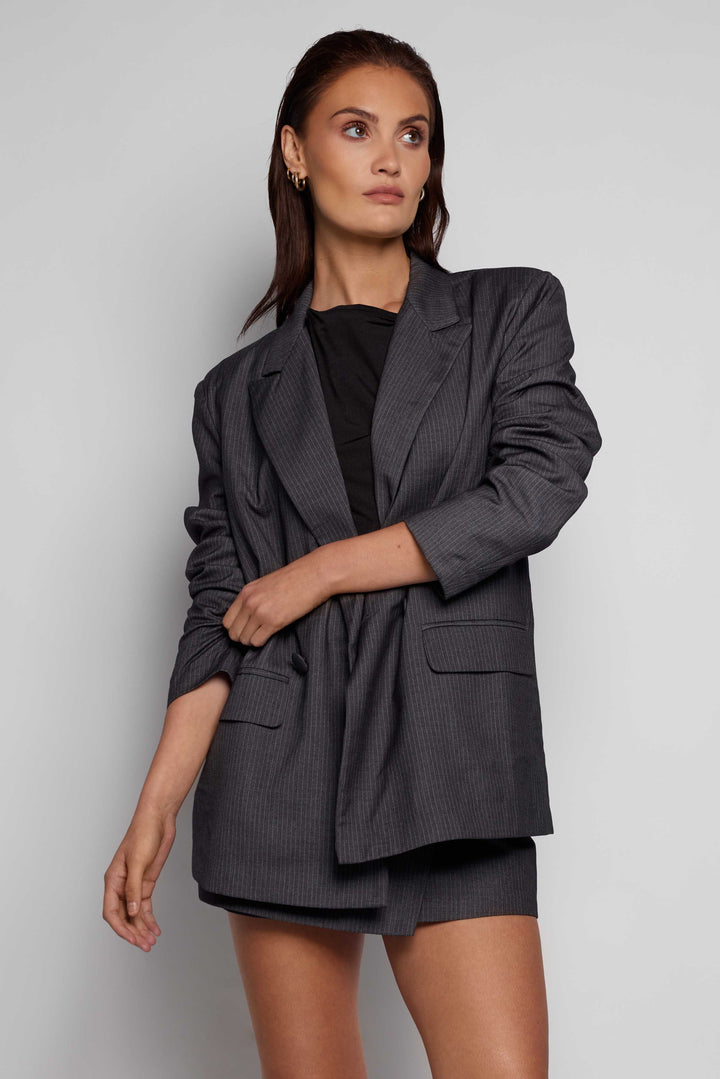 Vera Oversized Blazer Pinstripe- OUTLET